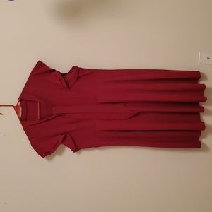 Beautiful burgundy dress very comfortable!